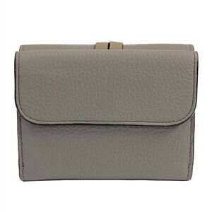 Chloe gray wallet leather tri fold